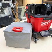 Reusable dust bag for Milwaukee M18 Fuel Nexus 23L fitted inside the vacuum