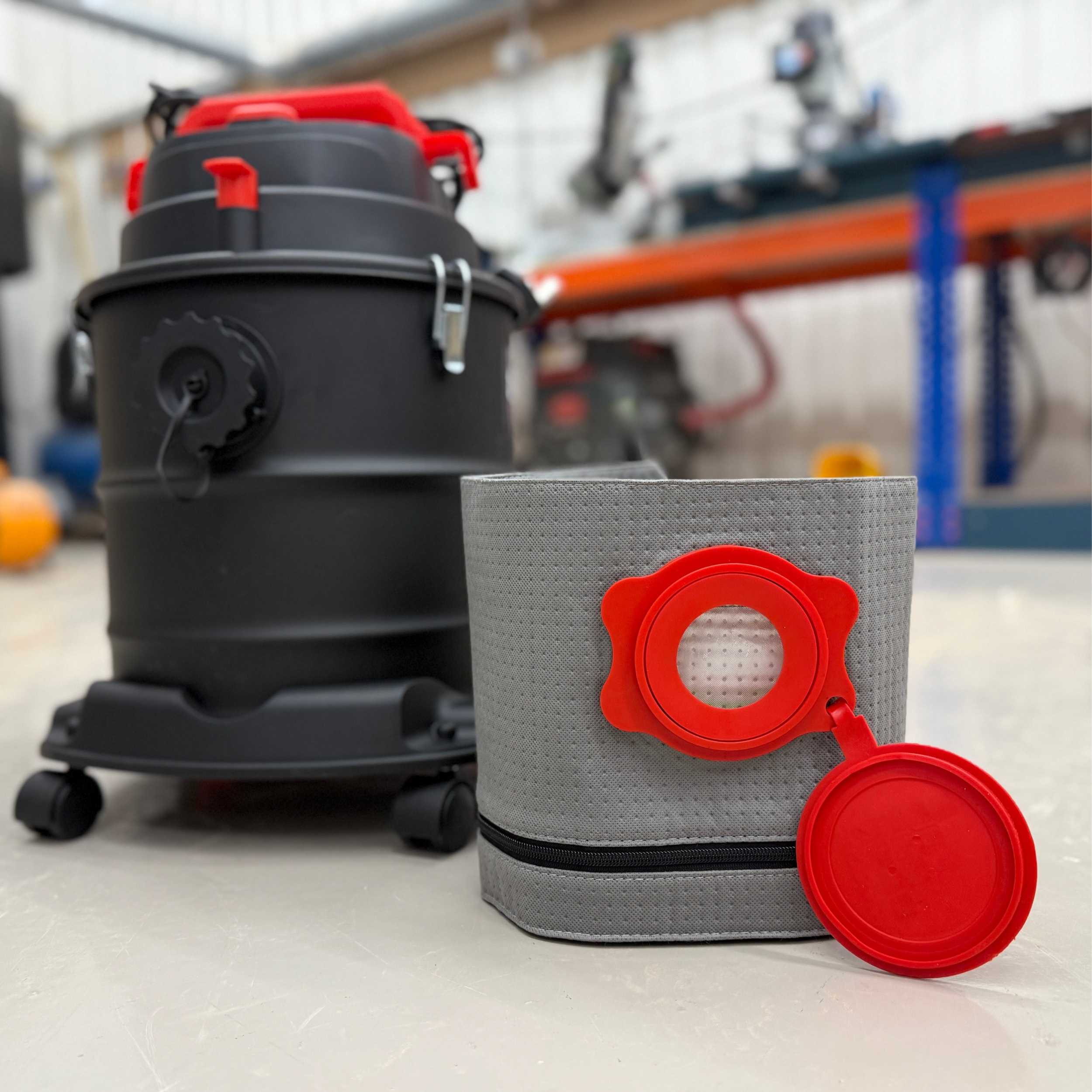 Reusable dust bag for Trend T32 fitted inside the dust extractor