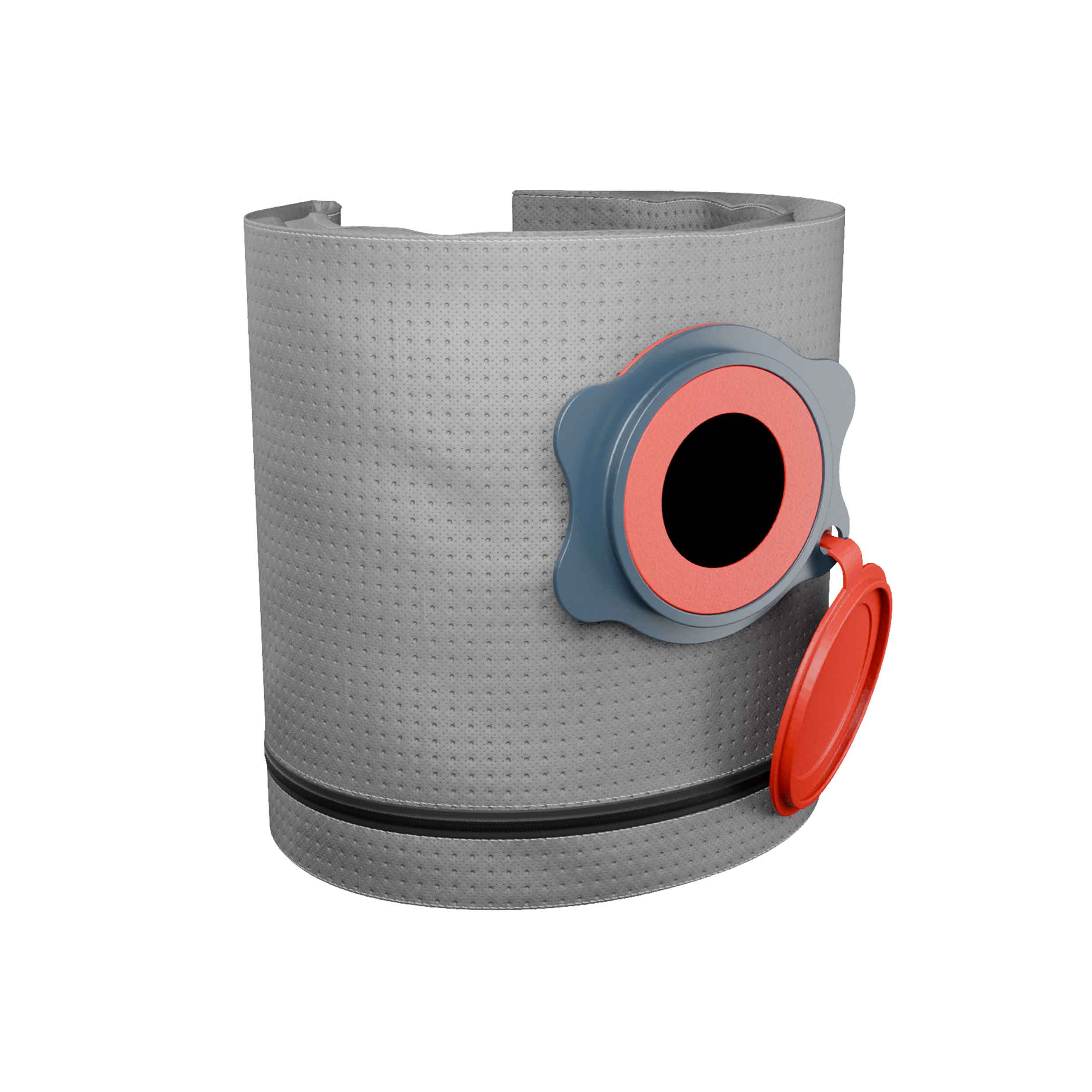 Reusable dust bag for Bosch UniversalVac 15 and AdvancedVac 20 vacuum cleaners - side view