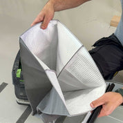 Reusable dust bag for Festool CLEANTEC 26 shown with dust extractor accessories