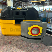Reusable dust bag for DeWalt DXV04T/DXV15T emptied and shaken out for reuse