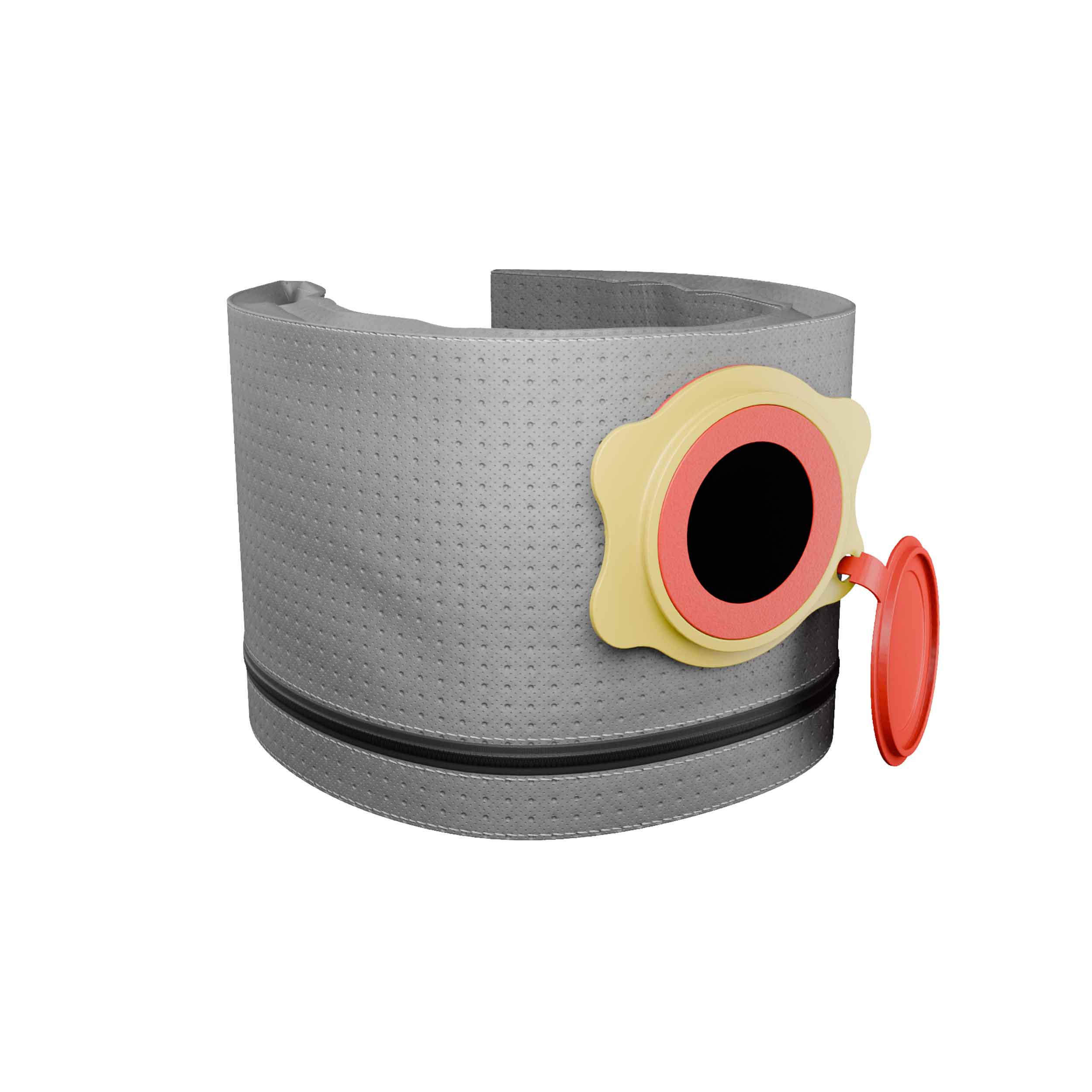 Reusable dust bag for DeWalt DXV04T and DXV06G portable vacuum cleaners - side view