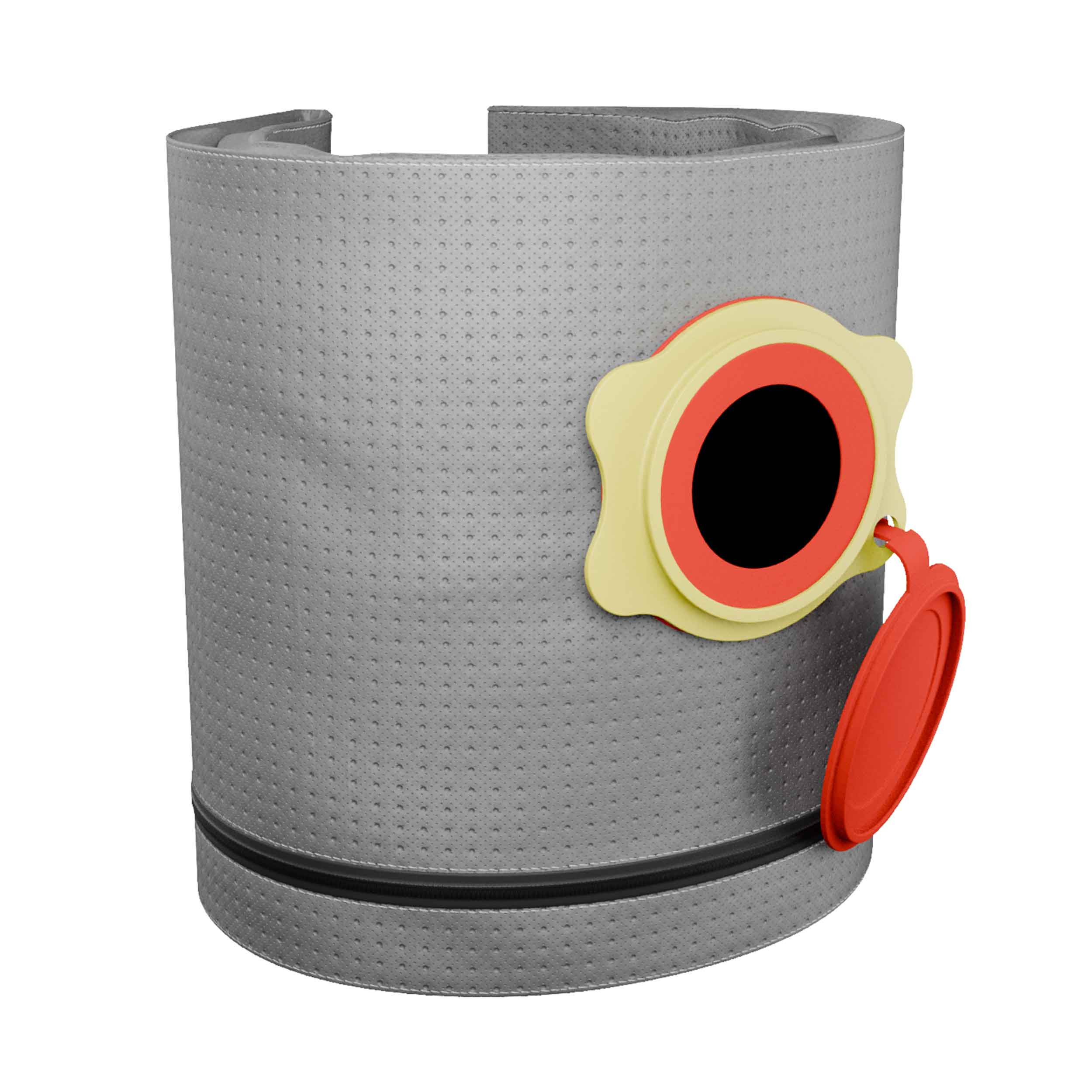 Reusable dust bag for DeWalt, Vacmaster, Einhell and Titan dust extractors - side view