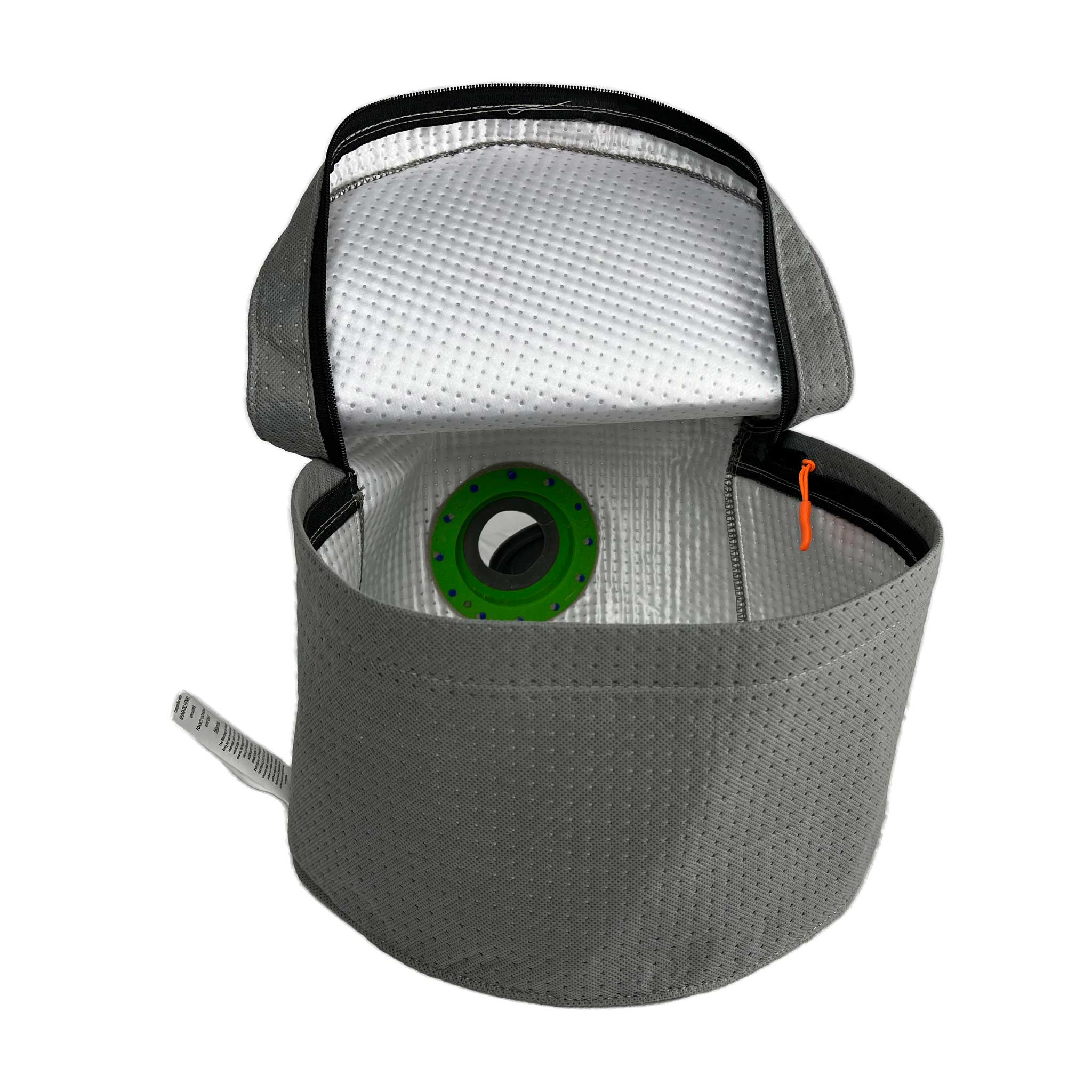 Reusable dust bag for Numatic Henry XL, Charles and George fitted inside the vacuum cleaner